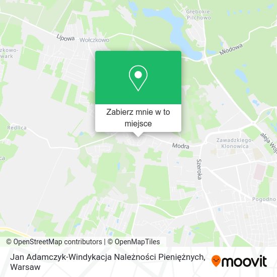 Mapa Jan Adamczyk-Windykacja Należności Pieniężnych