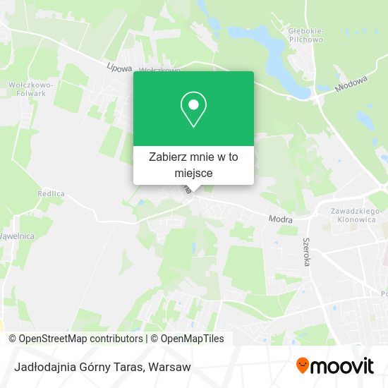 Mapa Jadłodajnia Górny Taras