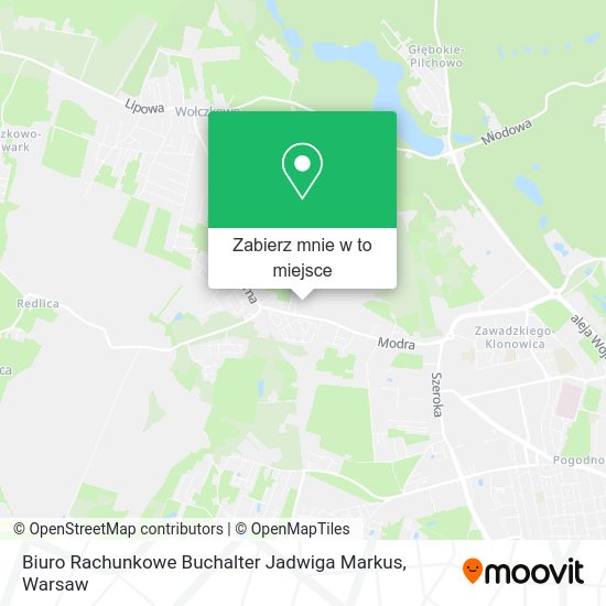 Mapa Biuro Rachunkowe Buchalter Jadwiga Markus