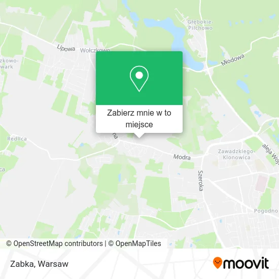Mapa Zabka