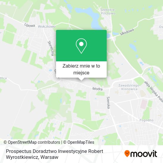 Mapa Prospectus Doradztwo Inwestycyjne Robert Wyrostkiewicz