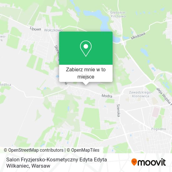 Mapa Salon Fryzjersko-Kosmetyczny Edyta Edyta Wilkaniec