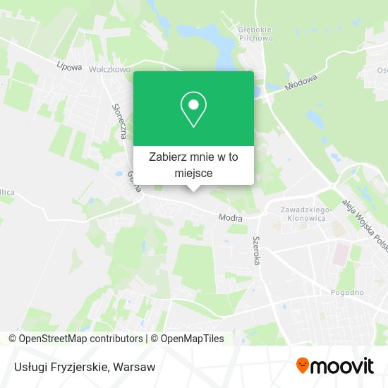 Mapa Usługi Fryzjerskie