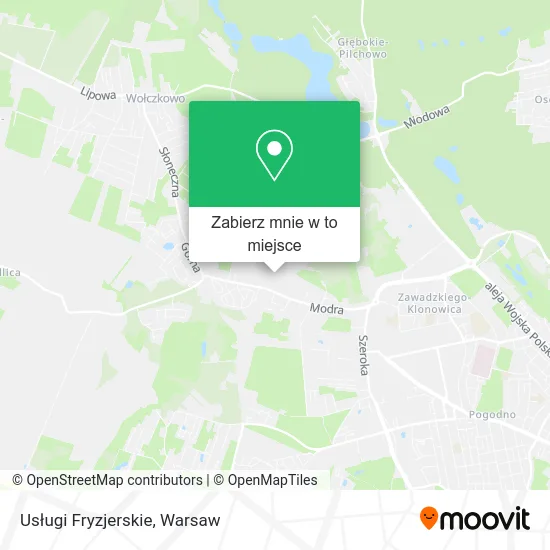 Mapa Usługi Fryzjerskie