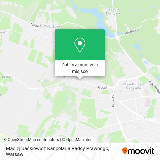 Mapa Maciej Jaśkiewicz Kancelaria Radcy Prawnego