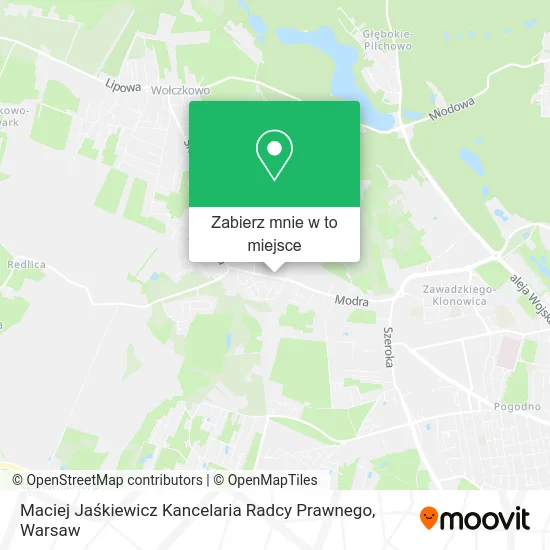 Mapa Maciej Jaśkiewicz Kancelaria Radcy Prawnego