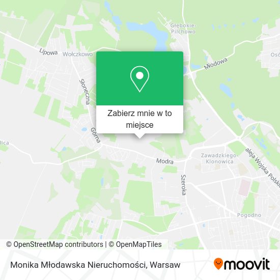 Mapa Monika Młodawska Nieruchomości