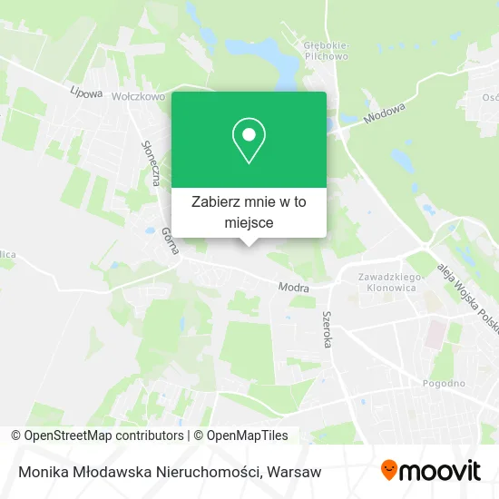 Mapa Monika Młodawska Nieruchomości