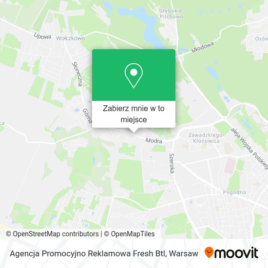 Mapa Agencja Promocyjno Reklamowa Fresh Btl