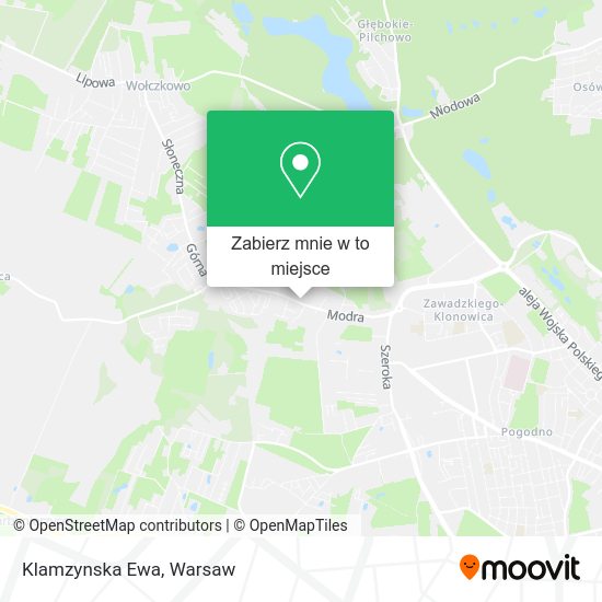 Mapa Klamzynska Ewa