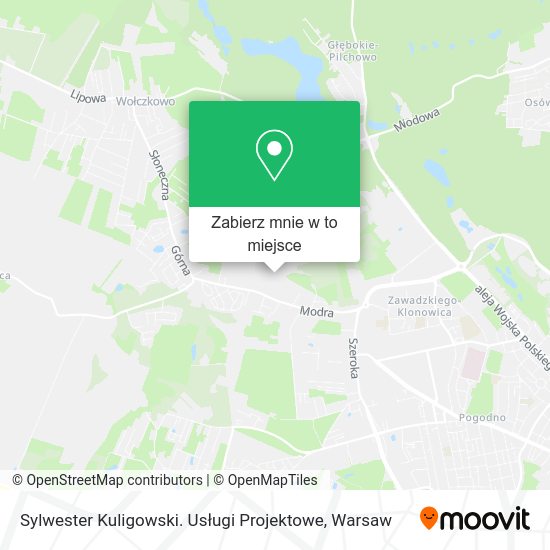 Mapa Sylwester Kuligowski. Usługi Projektowe