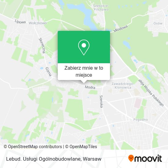 Mapa Lebud. Usługi Ogólnobudowlane