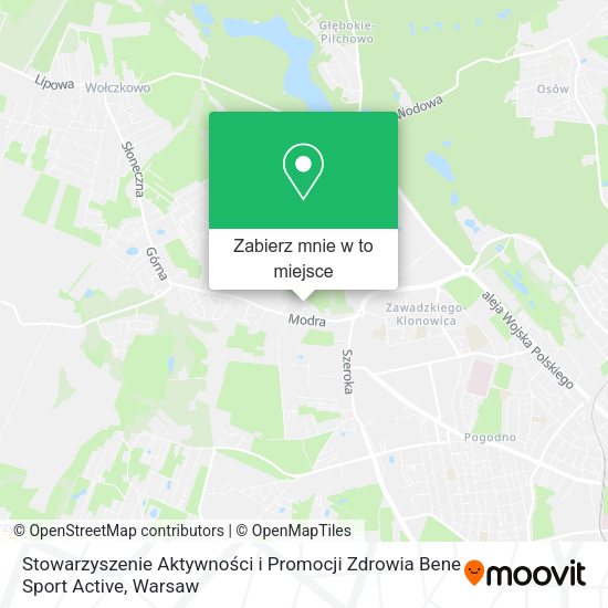 Mapa Stowarzyszenie Aktywności i Promocji Zdrowia Bene Sport Active