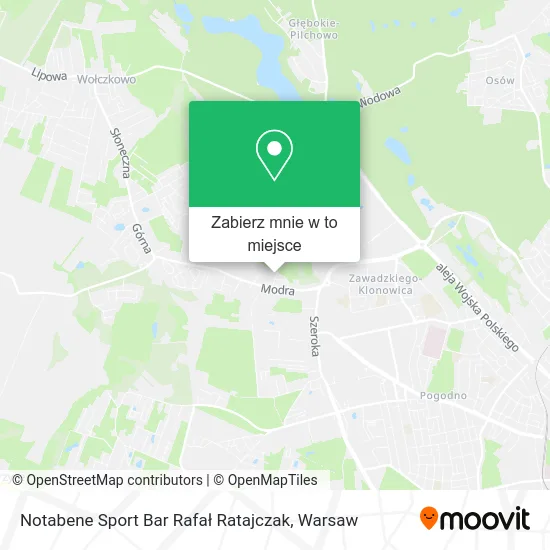 Mapa Notabene Sport Bar Rafał Ratajczak