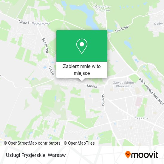 Mapa Usługi Fryzjerskie