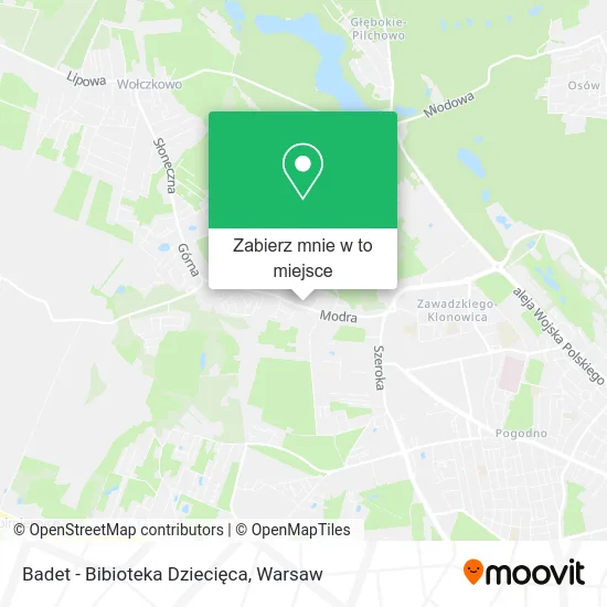 Mapa Badet - Bibioteka Dziecięca