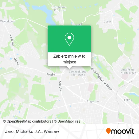Mapa Jaro. Michałko J.A.