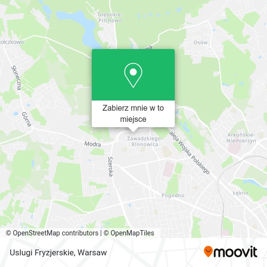 Mapa Uslugi Fryzjerskie