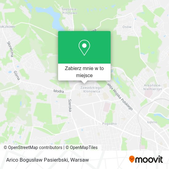 Mapa Arico Bogusław Pasierbski