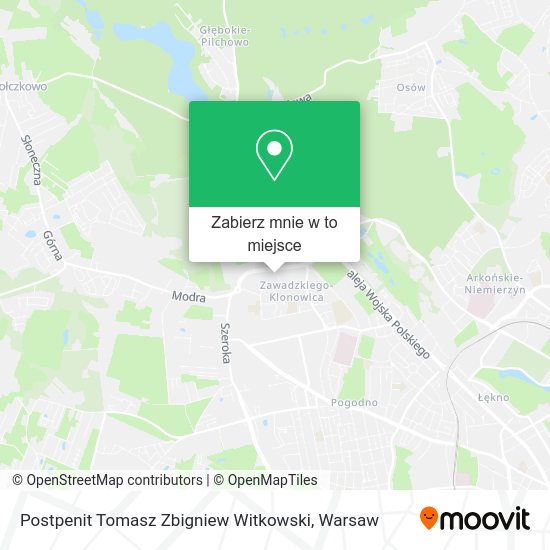 Mapa Postpenit Tomasz Zbigniew Witkowski