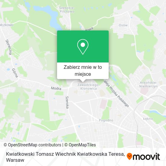 Mapa Kwiatkowski Tomasz Wiechnik Kwiatkowska Teresa