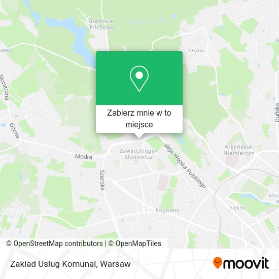 Mapa Zaklad Uslug Komunal