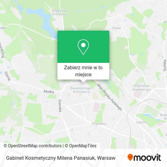 Mapa Gabinet Kosmetyczny Milena Panasiuk