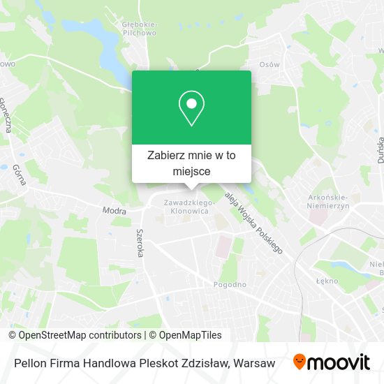 Mapa Pellon Firma Handlowa Pleskot Zdzisław