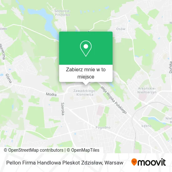 Mapa Pellon Firma Handlowa Pleskot Zdzisław