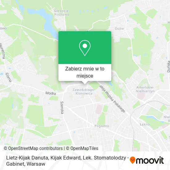 Mapa Lietz-Kijak Danuta, Kijak Edward, Lek. Stomatolodzy - Gabinet