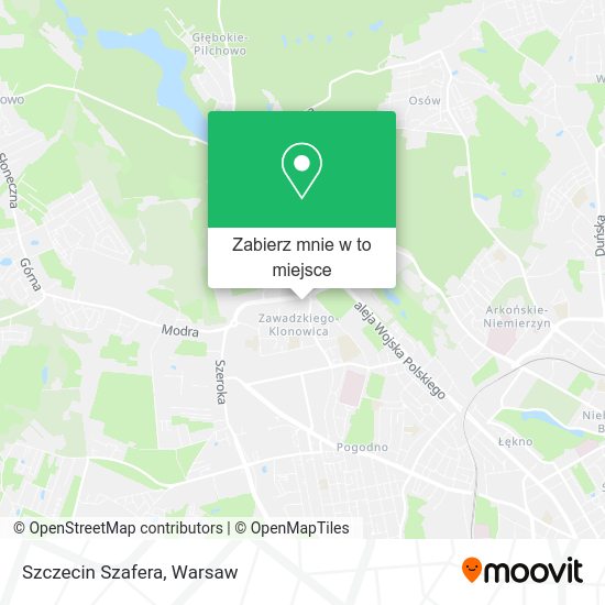 Mapa Szczecin Szafera