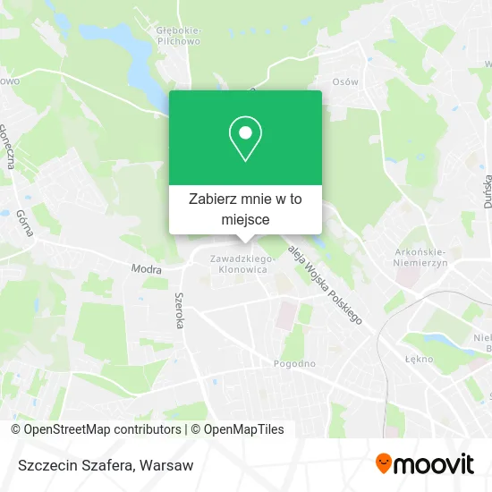 Mapa Szczecin Szafera