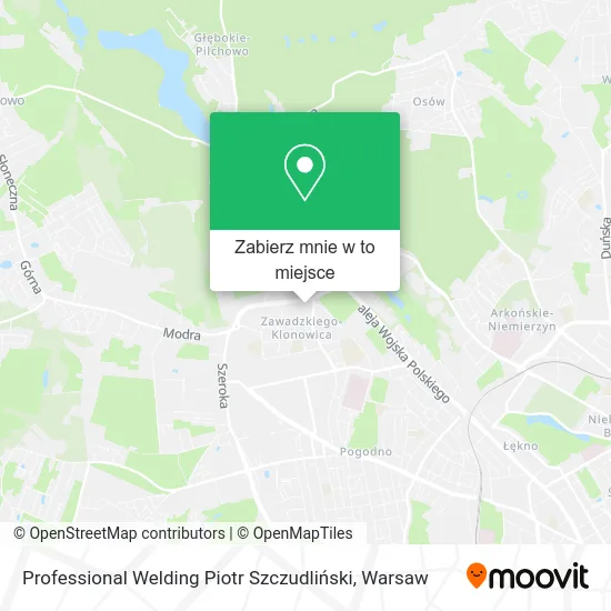 Mapa Professional Welding Piotr Szczudliński