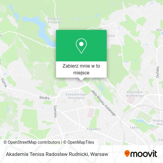 Mapa Akademia Tenisa Radosław Rudnicki