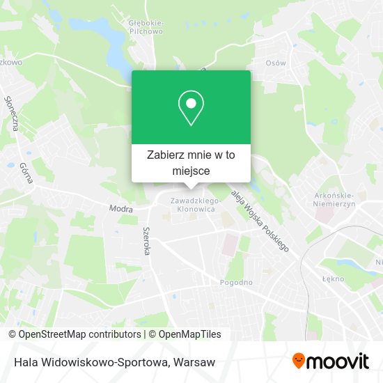 Mapa Hala Widowiskowo-Sportowa