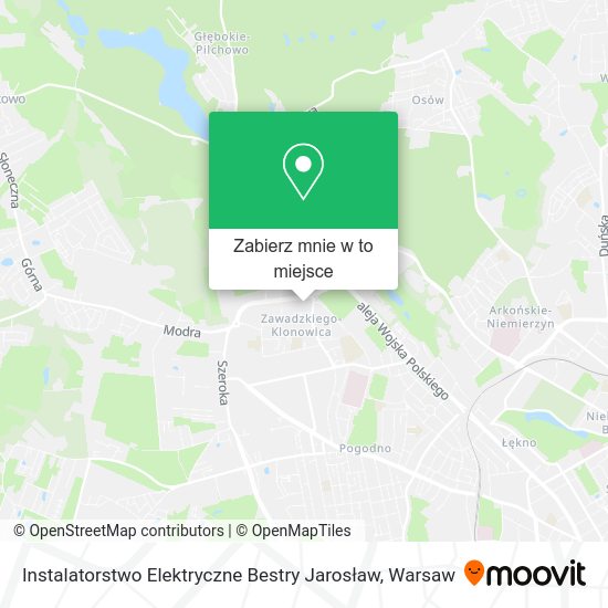 Mapa Instalatorstwo Elektryczne Bestry Jarosław