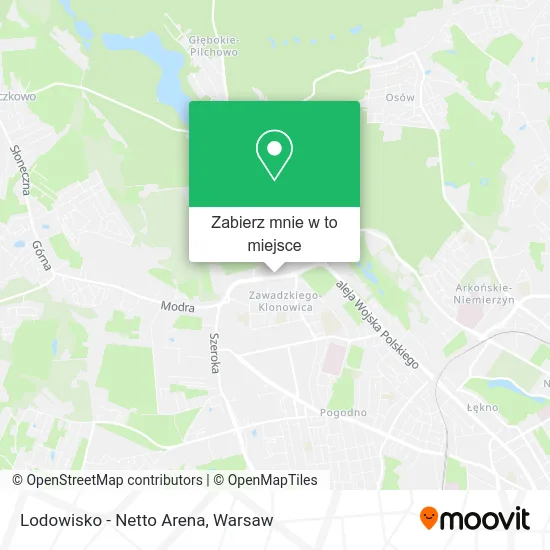 Mapa Lodowisko - Netto Arena