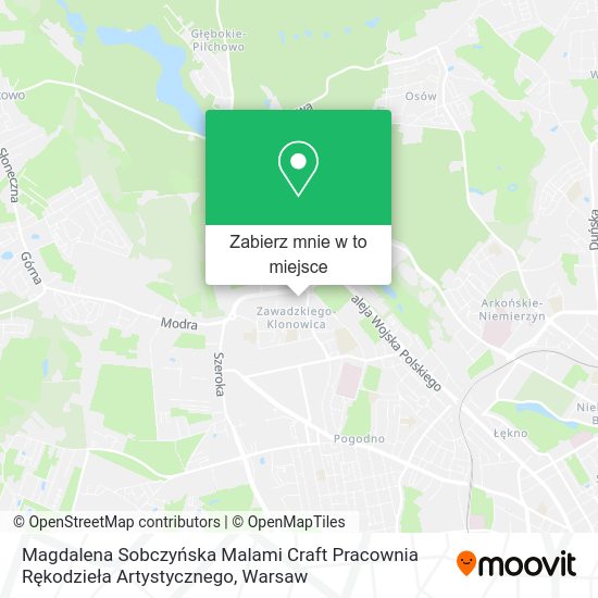 Mapa Magdalena Sobczyńska Malami Craft Pracownia Rękodzieła Artystycznego