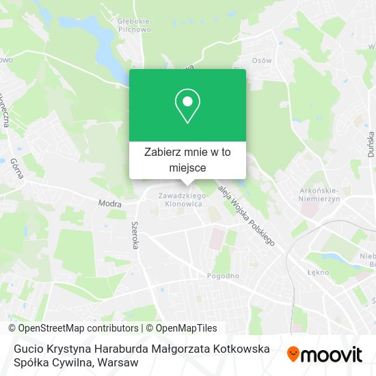 Mapa Gucio Krystyna Haraburda Małgorzata Kotkowska Spółka Cywilna