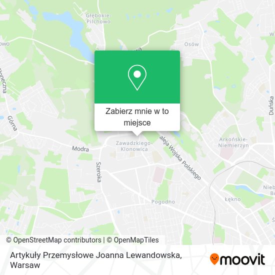 Mapa Artykuły Przemysłowe Joanna Lewandowska