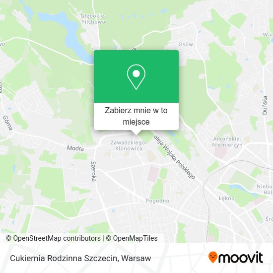 Mapa Cukiernia Rodzinna Szczecin