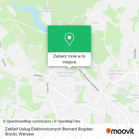 Mapa Zakład Usług Elektronicznych Bernard Bogdan Brycki