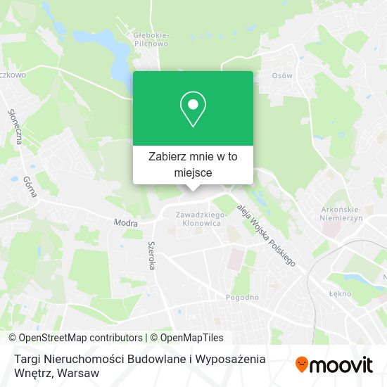 Mapa Targi Nieruchomości Budowlane i Wyposażenia Wnętrz