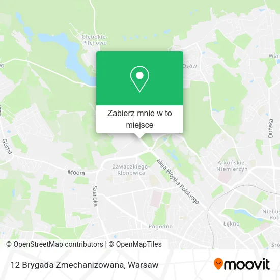 Mapa 12 Brygada Zmechanizowana