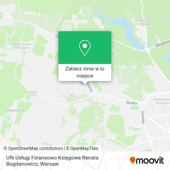 Mapa Ufk Usługi Finansowo Księgowe Renata Bogdanowicz