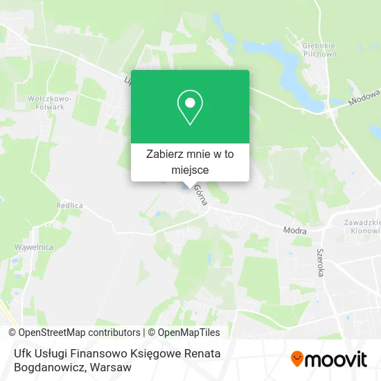 Mapa Ufk Usługi Finansowo Księgowe Renata Bogdanowicz