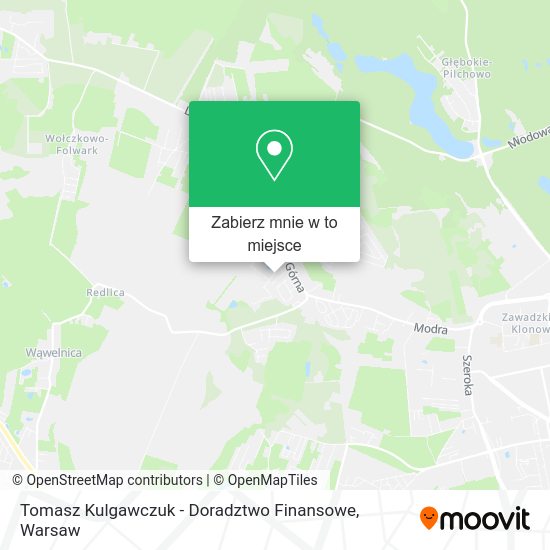 Mapa Tomasz Kulgawczuk - Doradztwo Finansowe