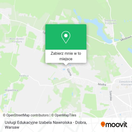 Mapa Usługi Edukacyjne Izabela Nawrolska - Dobra