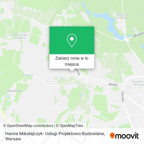 Mapa Hanna Mikołajczyk- Usługi Projektowo-Budowlane