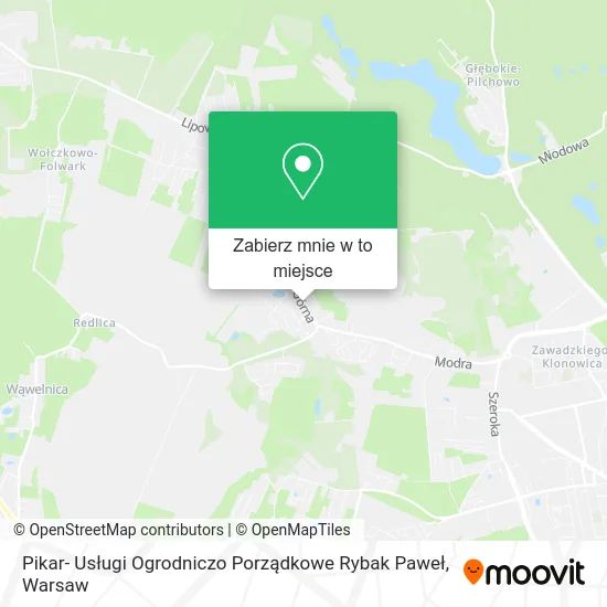 Mapa Pikar- Usługi Ogrodniczo Porządkowe Rybak Paweł